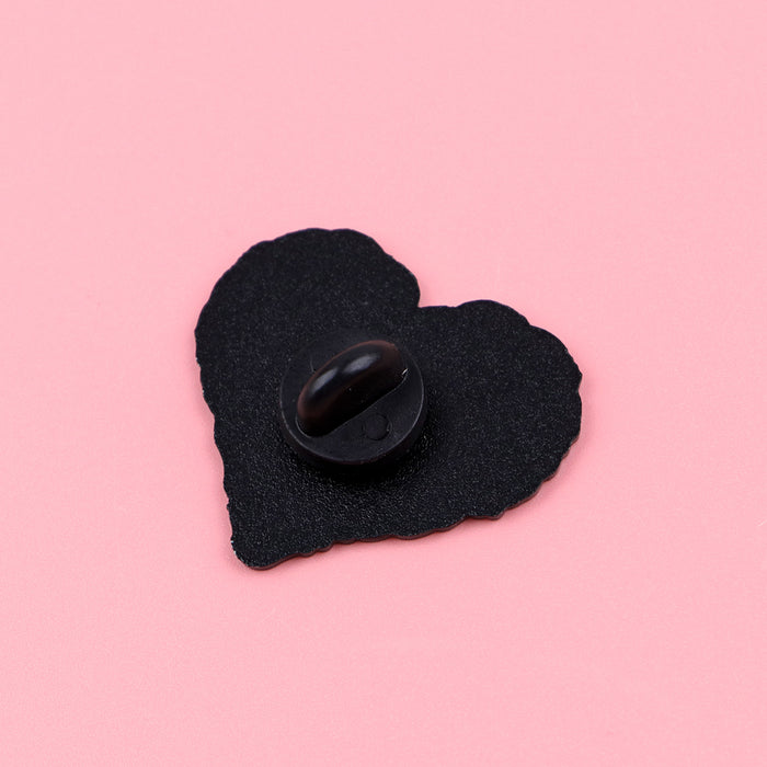 Wholesale 5pcs Metal Cowgirl Alloy Heart Badge