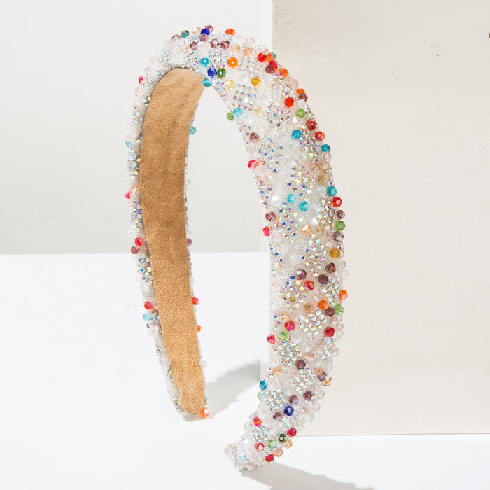 Wholesale Full Diamond Crystal Headband for Women High Crown Hair Accessory