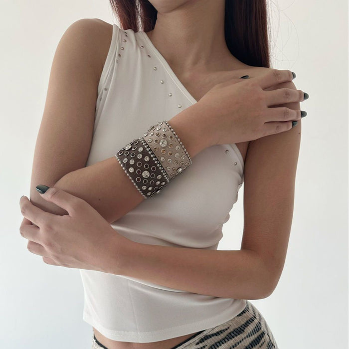 Wholesale  Rhinestone Heavy-Duty Wide Version Bracelet