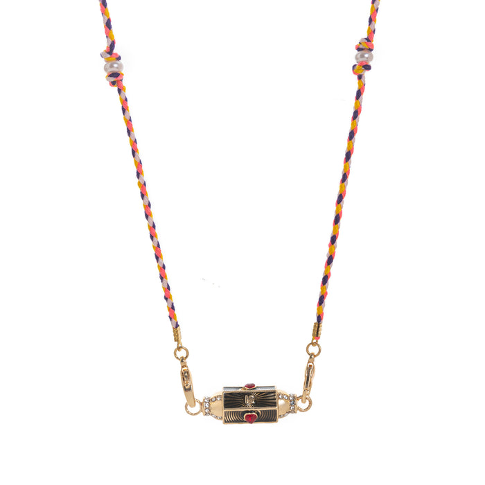 Wholesale Valentine' s Day Colorful Tarot Card Star Eye Pendant Necklace