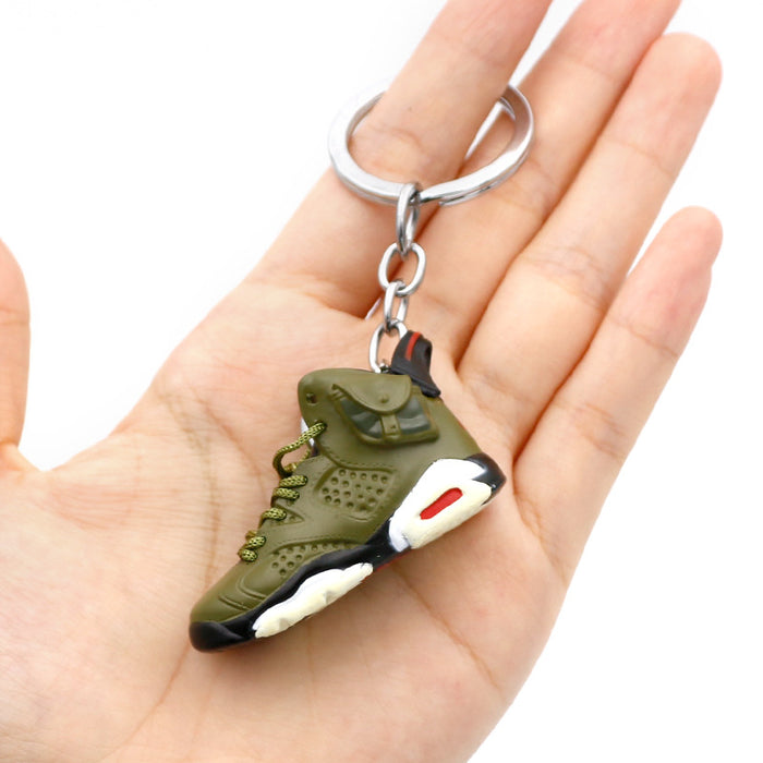 Wholesale 3D Stereoscopic Basketball Shoes PVC Keychains JDC-KC-QLPing019