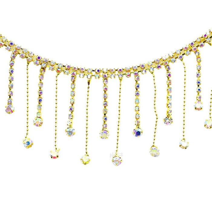 Wholesale DIY Crystal Tassel Rhinestone Chain Clothing Accessories