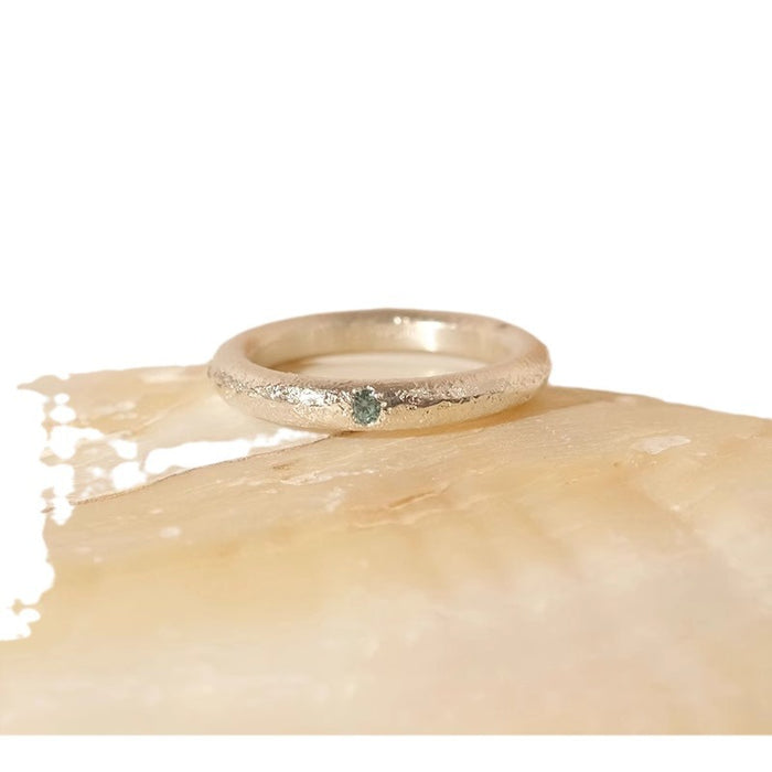 Wholesale Ocean blue ring women's simple tail ring fashion niche design versatile high-end index finger ring