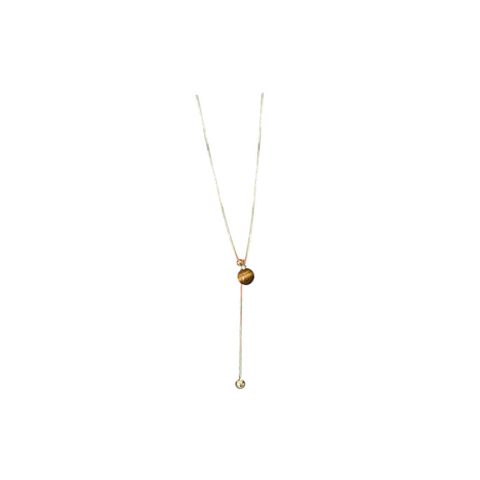 Wholesale  clavicle chain long sweater chain  retro personality necklace Gemstone Necklace