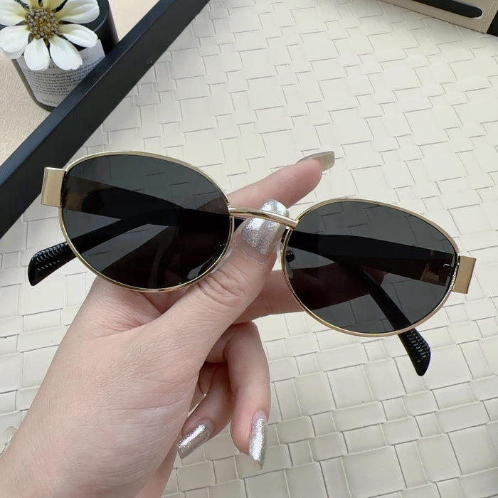 Wholesale Sunglasses with a high-end feel, fashionable retro style, European and American trendy glasses, UV resistant