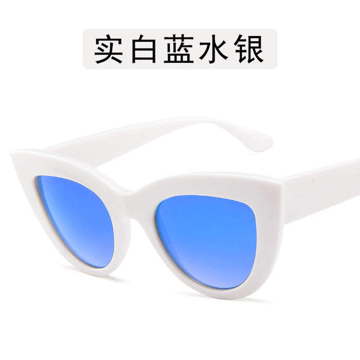 Wholesale New retro cat eye sunglasses, trendy personalized sunglasses, fashionable sunglasses