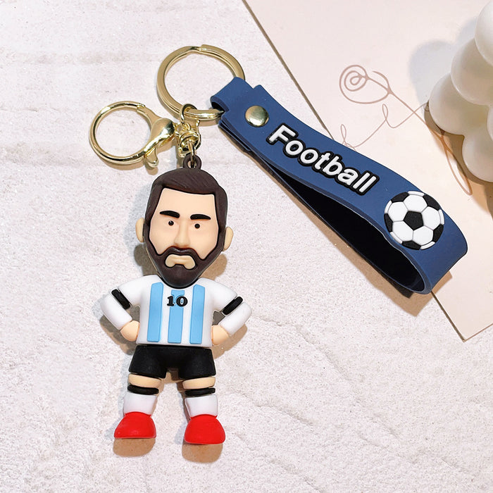 Wholesale Silicone Cartoon Doll Keychain JDC-KC-Qiwei011