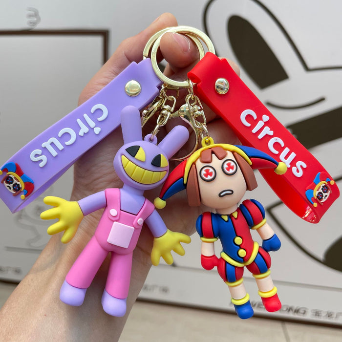 Wholesale Magical Digital Circus Keychain Doll Pendant