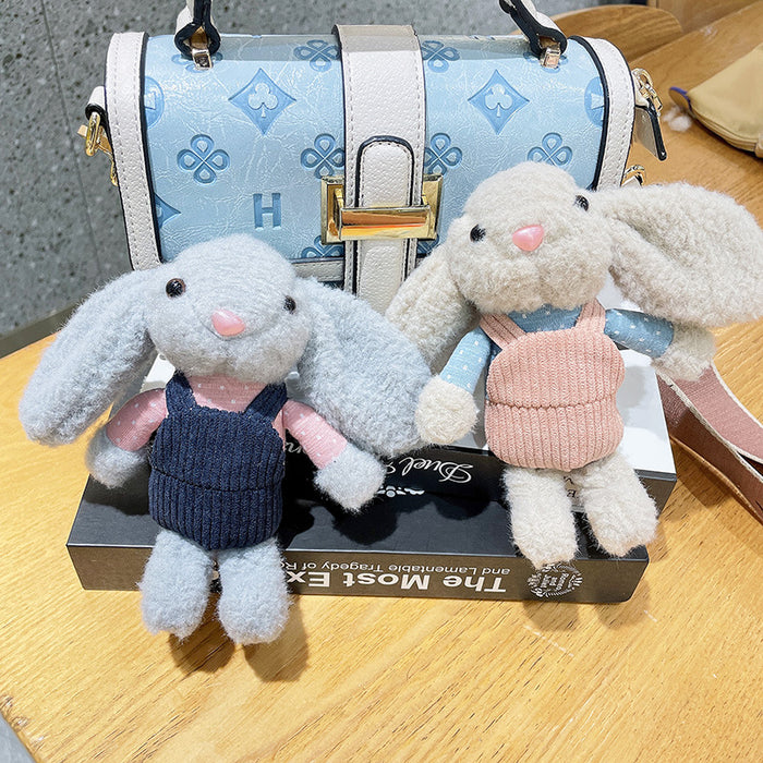 Wholesale Plush bunny bag pendant stall Doll rabbit doll car keychain plush toy