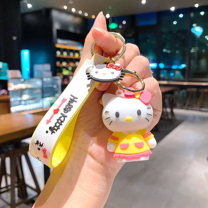 Wholesale Creative keychain cartoon car keychain book bag decoration