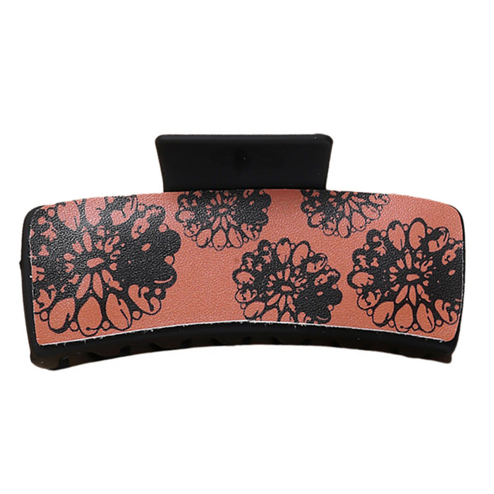 Wholesale Red Black Five flower square Hair Clips