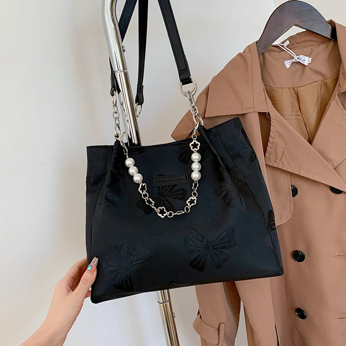 Wholesale Large capacity fashionable canvas bag versatile commuting tote bag