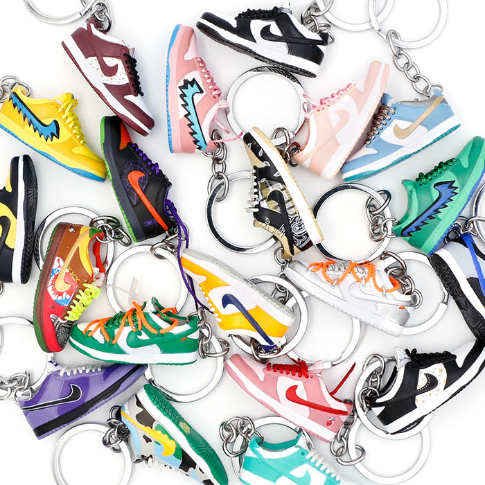 Wholesale PVC Basketball Shoe Model Keychain JDC-KC-QLPing016