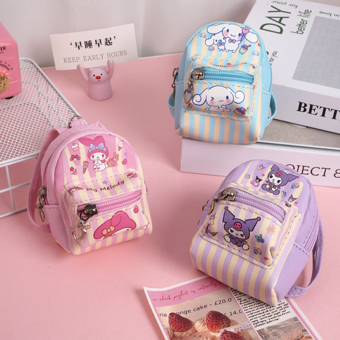 Wholesale Leather coin purse student portable mini key bag cartoon cute