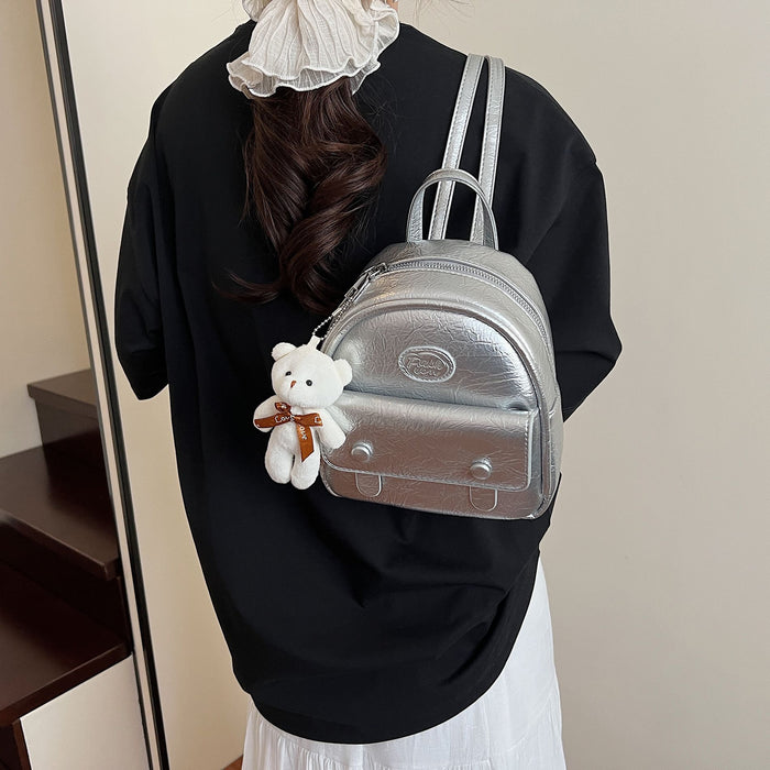 Wholesale Simple backpack, solid color, stylish mini handbag, versatile and high-end student bag