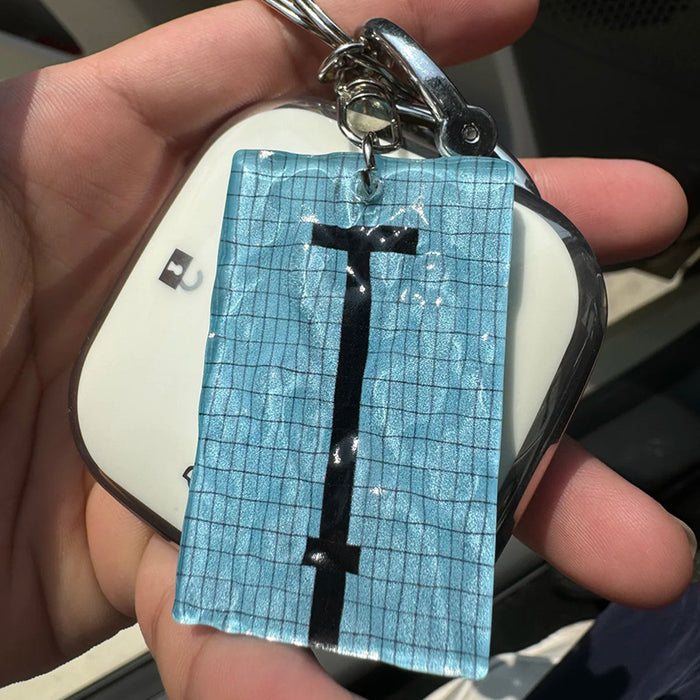 Wholesale Acrylic swimming pool keychain backpack creative pendant