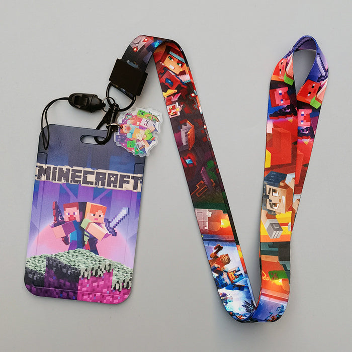 Wholesale Card Holder Long Cartoon Lanyard Keychain