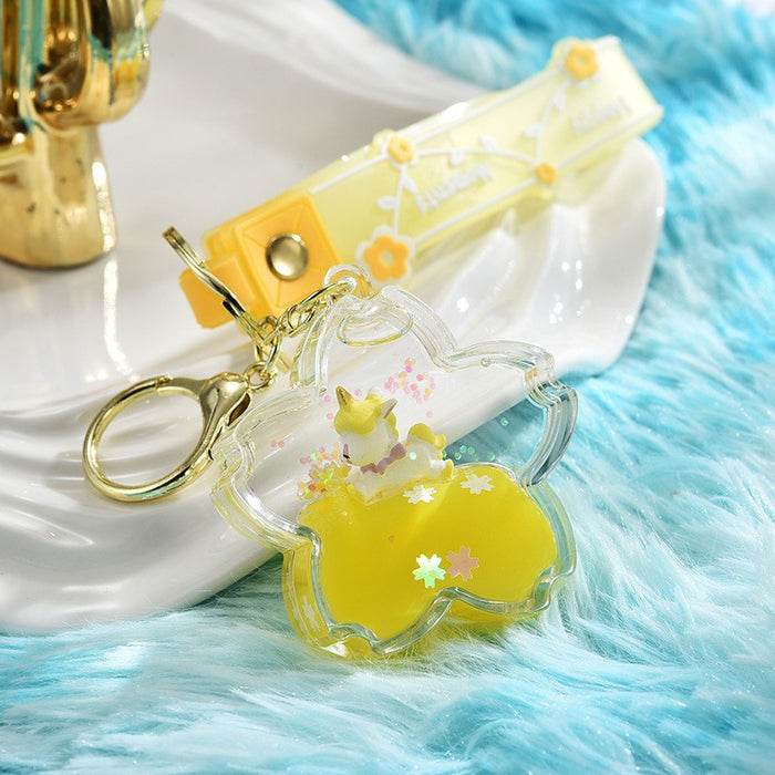 Wholesale Maca Dice in Oil Cherry Blossom Keychain