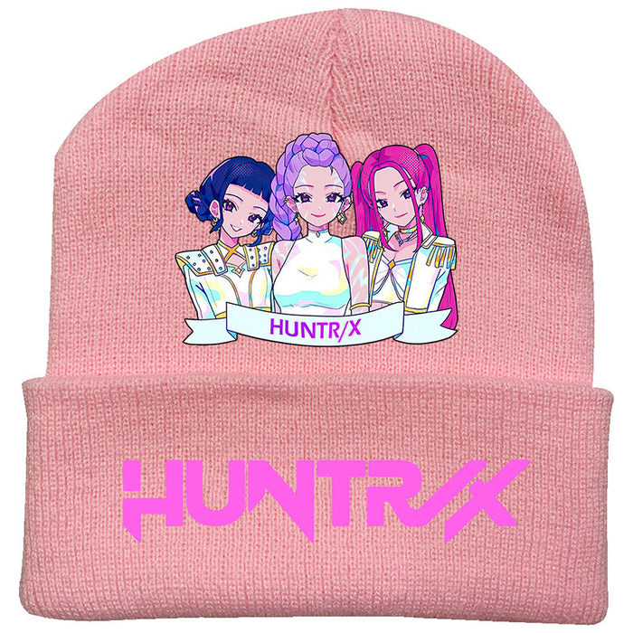 Wholesale Couple' s knitted hat autumn and winter fleece hat outdoor warmth wool hat