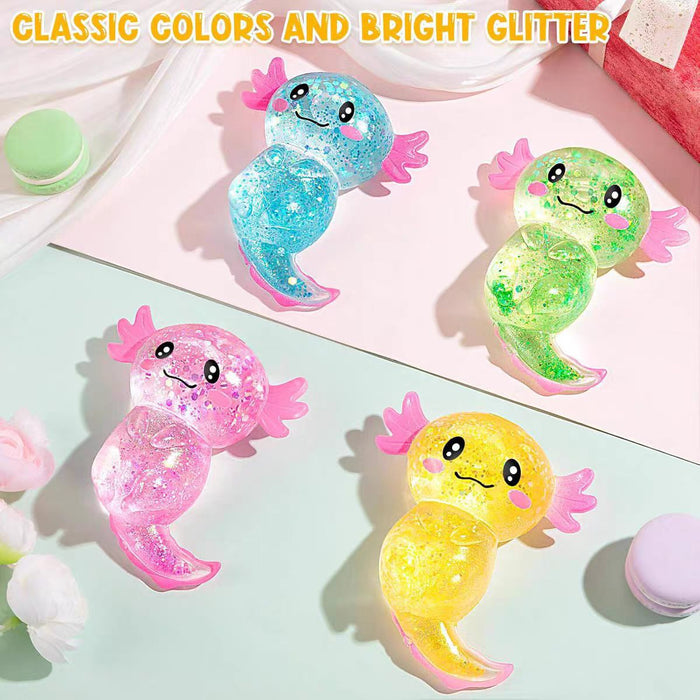 Wholesale Glitter Sequin Salamander Slow Rebound Squishy Toy Stress Relief Student Gift