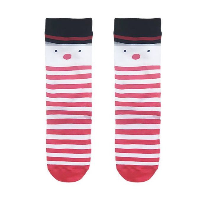 Wholesale Christmas Women's Elk Cartoon Cotton Middle Tube Socks JDC-SK-HuiHe044