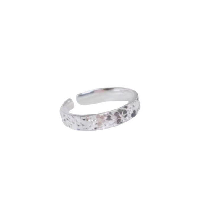 Wholesale Opening pure silver ring with exquisite craftsmanship, niche design, and fashionable style