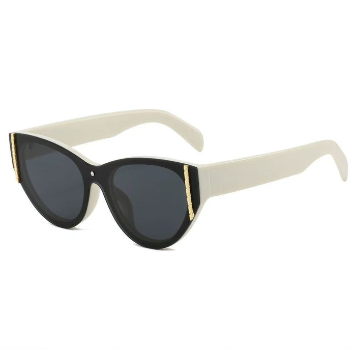 Wholesale Retro cat eye sunglasses with a high-end feel, internet celebrity personality, UV resistant sunglasses