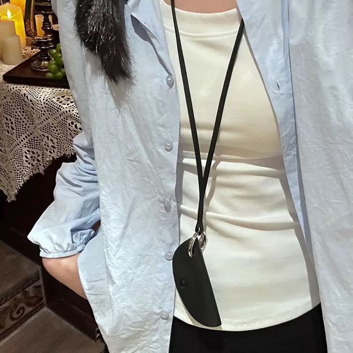 Wholesale Accessories Neck Hanging Mini Bag Semi-round Bag Key Necklace Bag