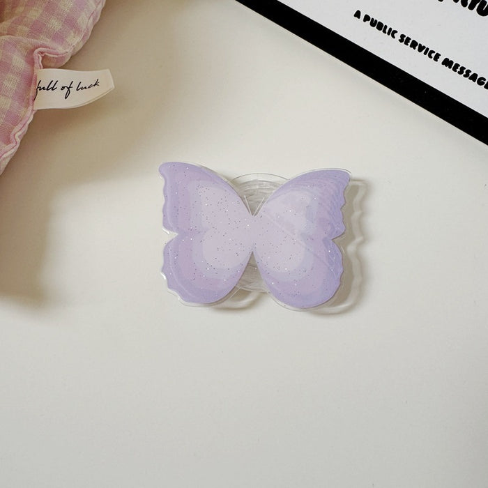 Wholesale PVC Butterfly Phone Grip Stand Accessory