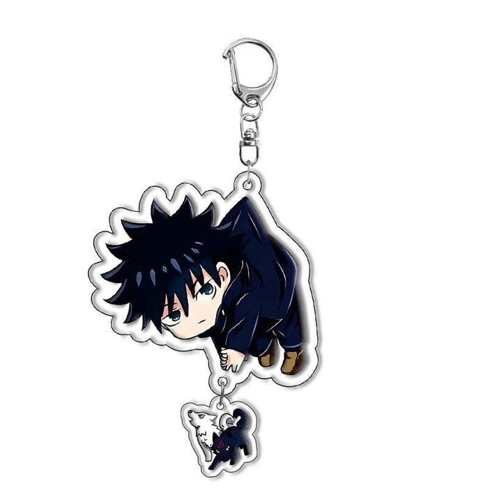 Wholesale Spell Back War Polygonum Stick Youren Acrylic Keychain Pendant Animation Surrounding Student Schoolbag String Pendant