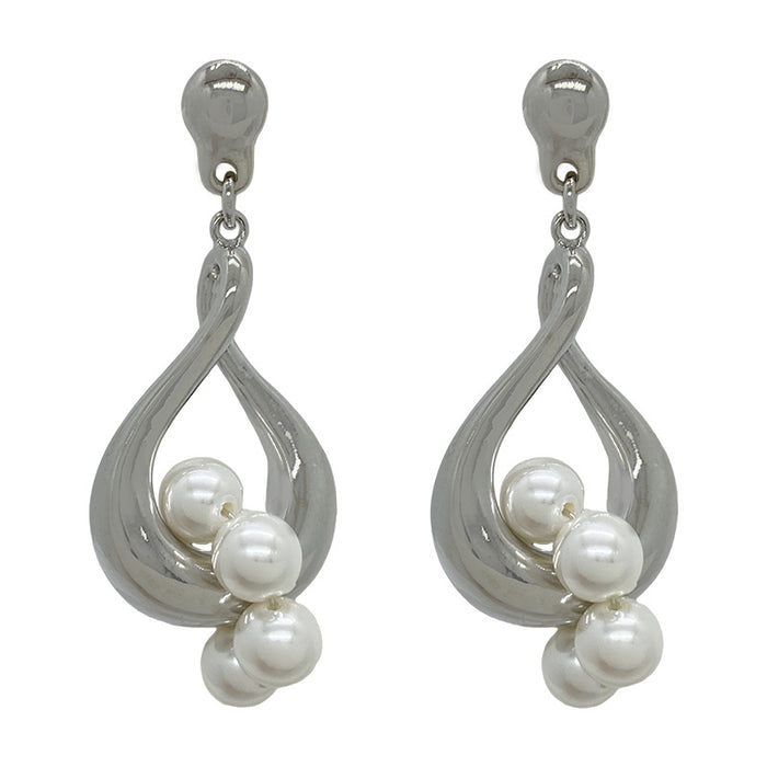 Wholesale baroque pearl earrings French high-grade niche exaggerated earrings