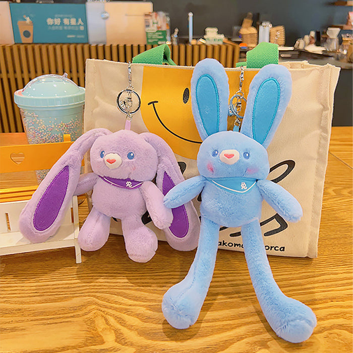 Wholesale Pulling Rabbit Cartoon Cute Plush Keychains JDC-KC-YDao103