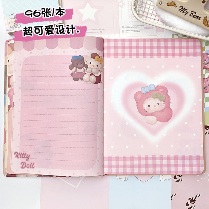 Wholesale Cute Oil Painting Cat hand-held notebook student notebook girl color page notebook