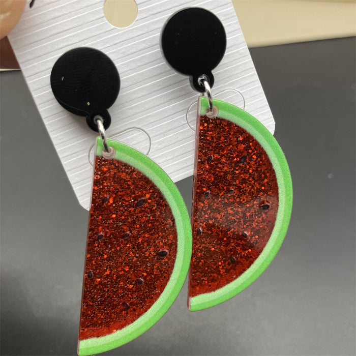Wholesale Fruit Acrylic Earrings Fashion Accessory Gift Boutique