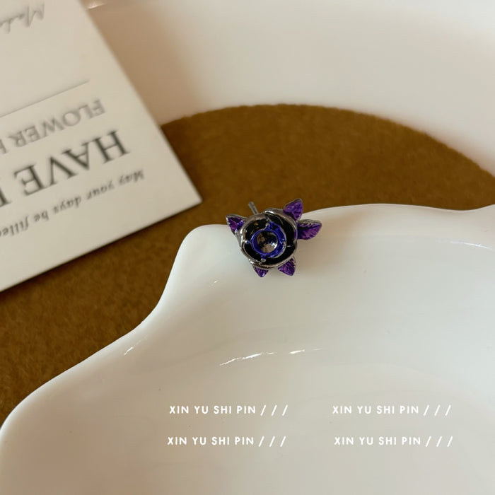 Wholesale Iris pendant earrings, light luxury temperament earrings