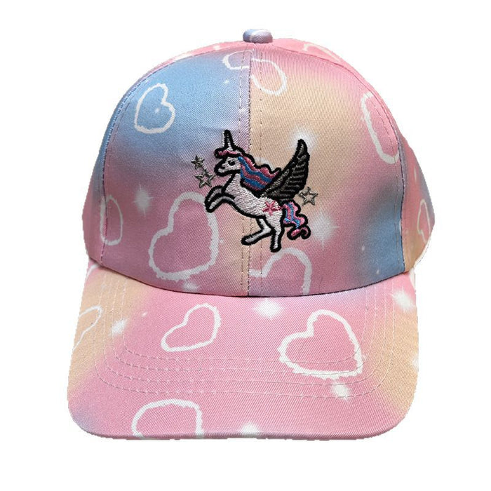 Wholesale Children's Unicorn Embroidered Baseball Hat, Cute Cartoon Duck Tongue Hat, Sunscreen and Sunshade Hat