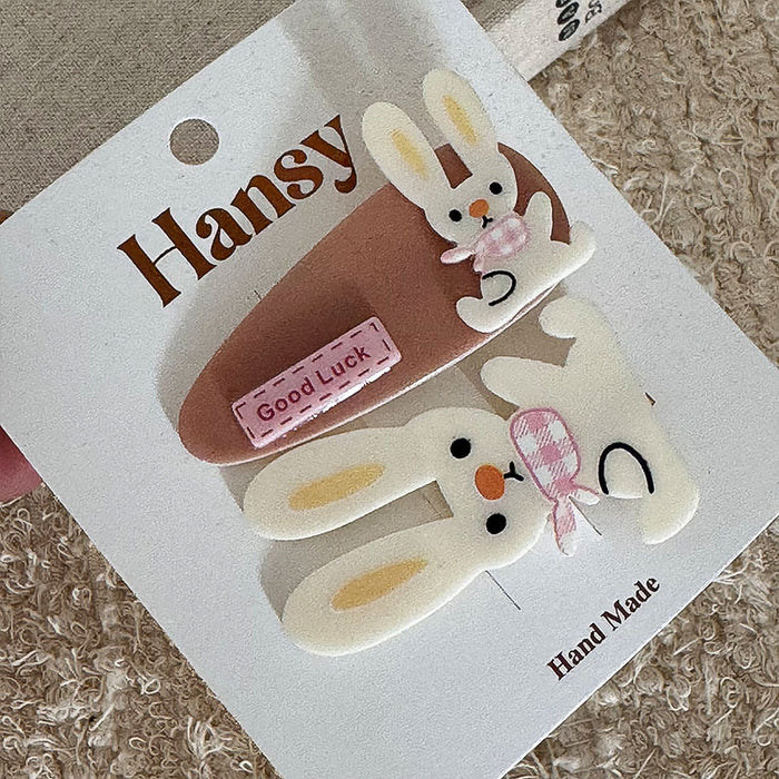 Wholesale 2-pack Cartoon Cute Plastic Hair Clips JDC-HC-Qianq014