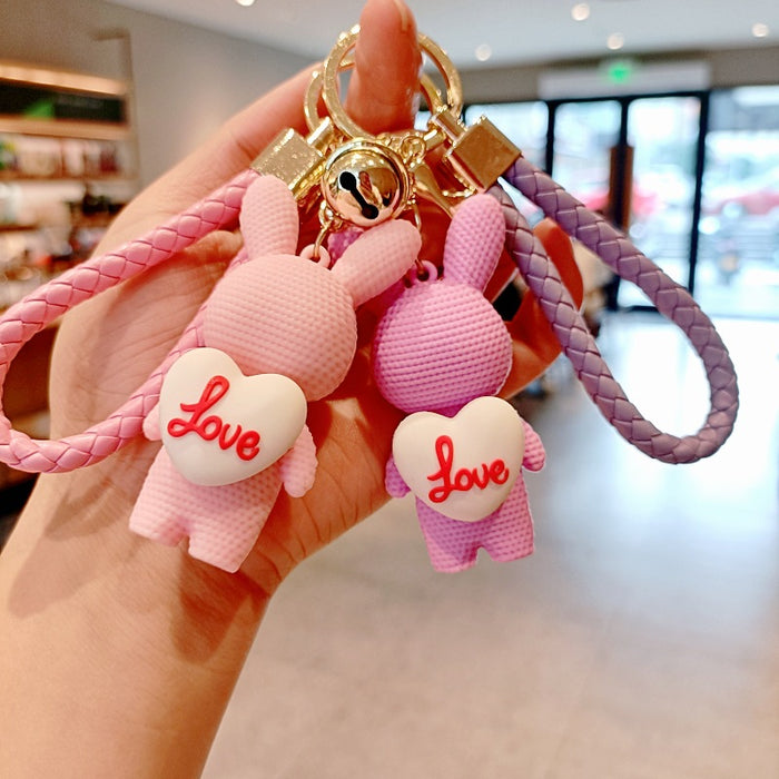 Wholesale PVC Wool Animal Keychain JDC-KC-MingT127