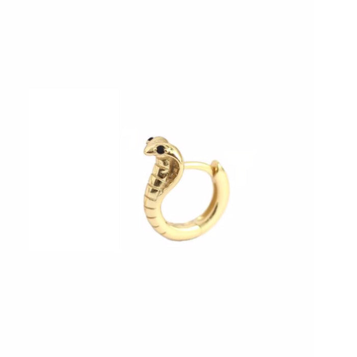 Wholesale Serpentine earrings, small snake earrings, ear bone clip, zircon snake head, ear clasp, no ear hole, ear clip