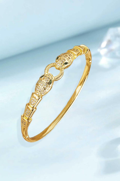 Wholesale Minimalist Zircon Bracelet For Women Gold Plated Copper Jewelry Accessory Trendy Everyday Wear Boutique Resale