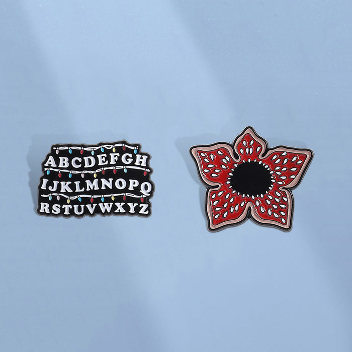 Wholesale Cartoon irregular personalized flower piranha Brooch