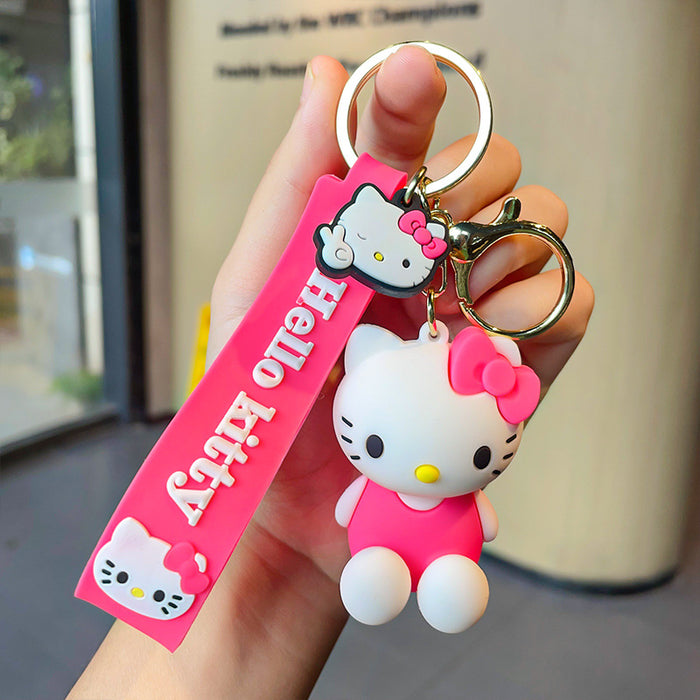 Wholesale Cartoon Three-dimensional Silicone Doll Keychain JDC-KC-MZL005