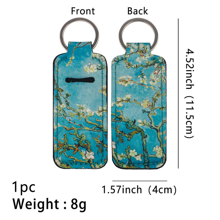 Wholesale Sunflower Lipstick Case Keychain