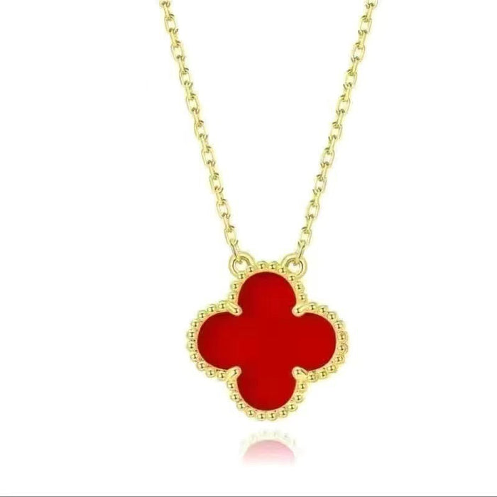 Wholesale Clover necklace, women's collarbone chain, lucky pendant