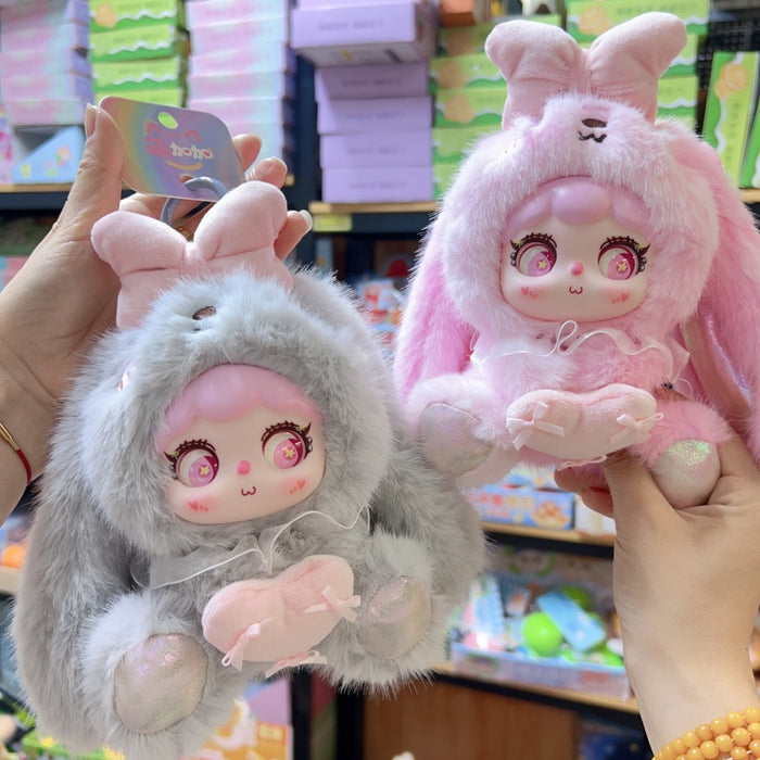 Wholesale 2pcs Cute Rabbit-Ear Plush Doll Accessory Bag Charm Gift
