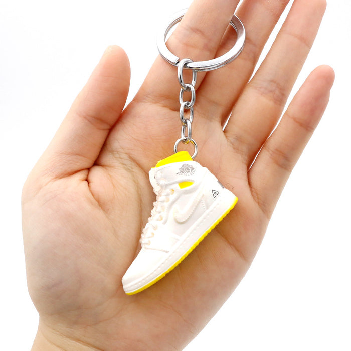 Wholesale PVC Mini Basketball Shoe Keychain JDC-KC-QLPing008