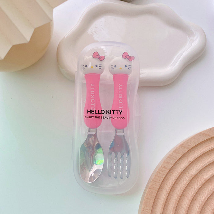Wholesale Cartoon Stainless Steel Forks and Spoons Cutlery Set JDC-SN-CXR004