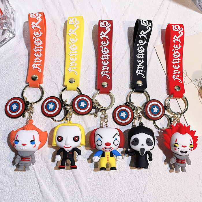 Wholesale Silicone Cartoon Doll Keychain JDC-KC-QiChao060