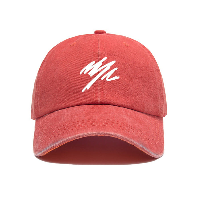 Wholesale Duck cap with simple letter print and deep top, versatile wide brimmed big toe baseball cap