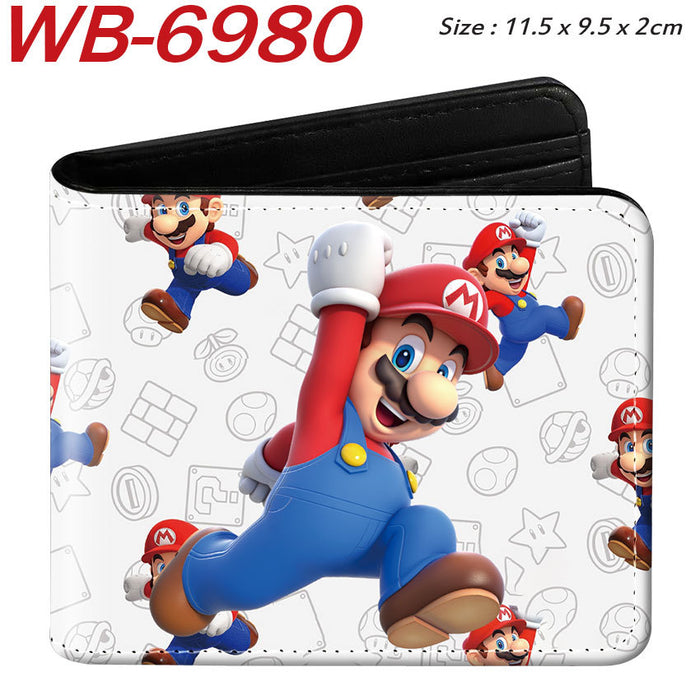 Wholesale Anime Cartoon Print PU Leather Bi Fold Wallet Street Fashion Unisex Student Wallets Waterproof Full Color Design Fashion Accessory Resale